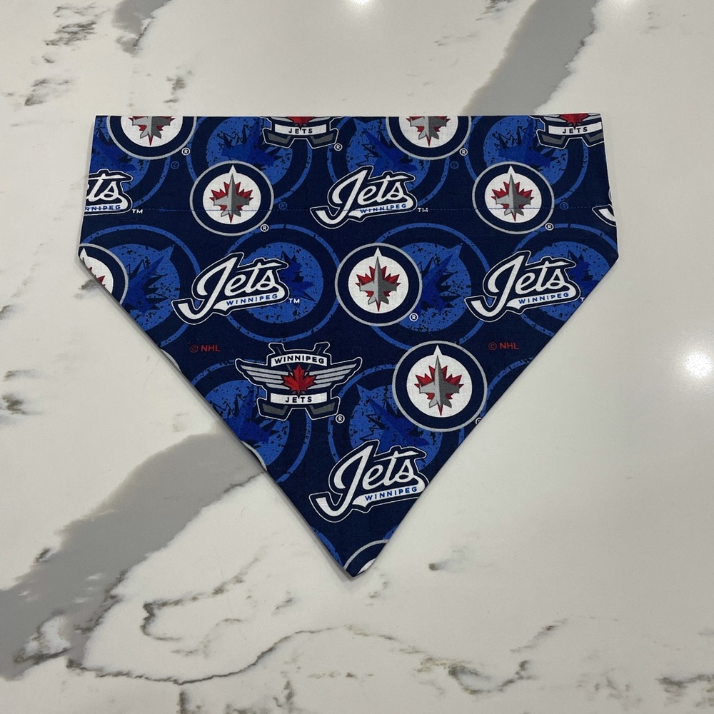 Winnipeg Jets Over the Collar Pet Bandana